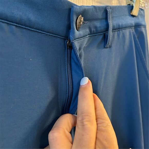 Adidas Men's Blue Pants Size 32 Casual Stretchable 5-Pocket Design - Picture 4 of 14
